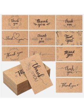 Set of 50 Thank You Cards
